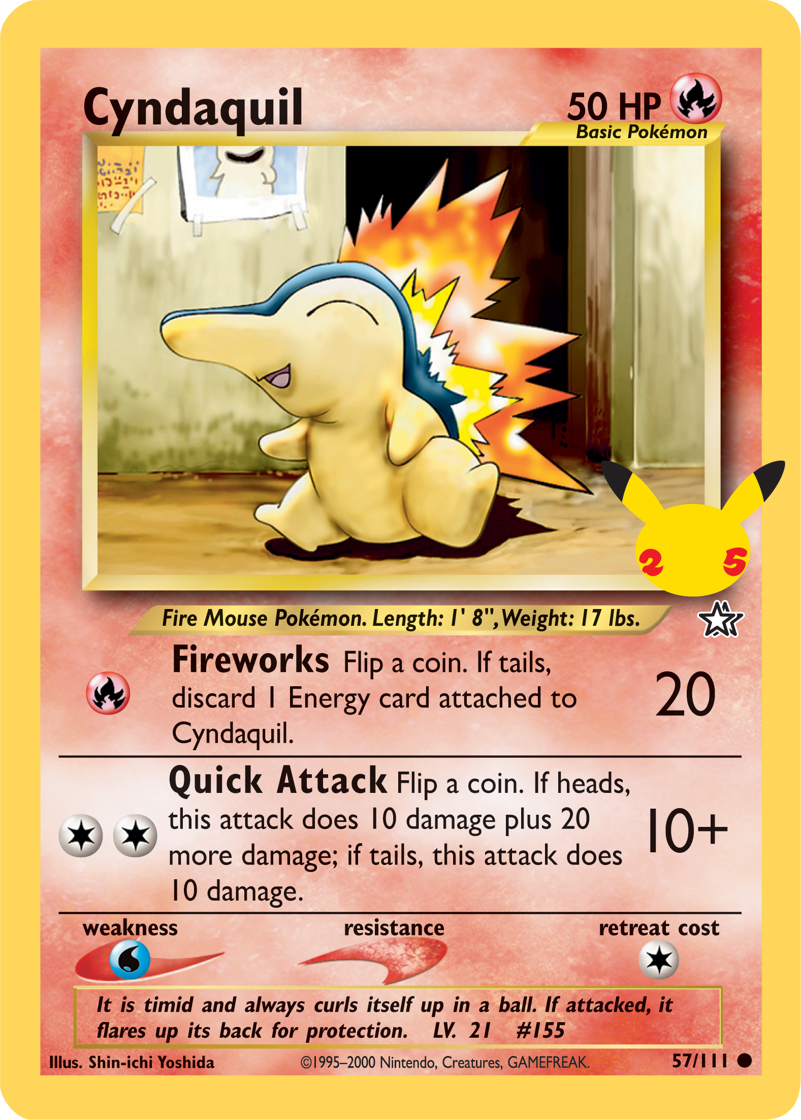 Cyndaquil (57/111) [First Partner Pack] | Mindsight Gaming