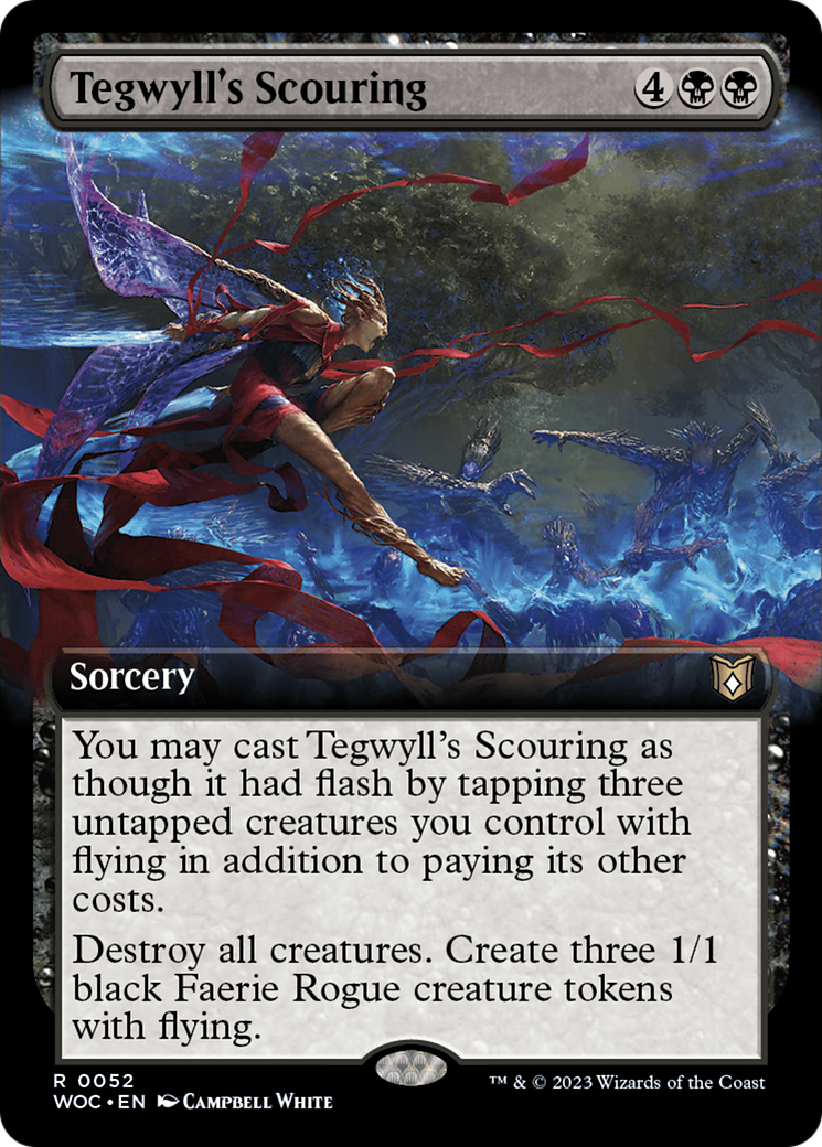 Tegwyll's Scouring (Extended Art) [Wilds of Eldraine Commander] | Mindsight Gaming