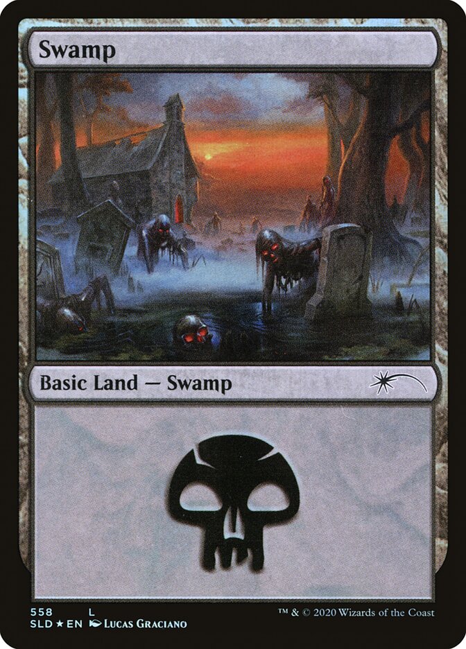 Swamp (Reanimated) (558) [Secret Lair Drop Promos] | Mindsight Gaming