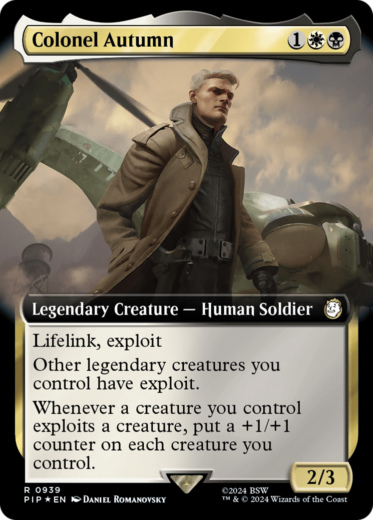 Colonel Autumn (Extended Art) (Surge Foil) [Fallout] | Mindsight Gaming