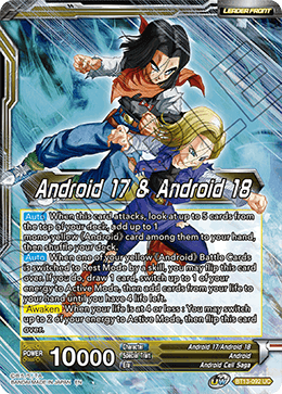 Android 17 & Android 18 // Android 17 & Android 18, Harbingers of Calamity (Uncommon) [BT13-092] | Mindsight Gaming