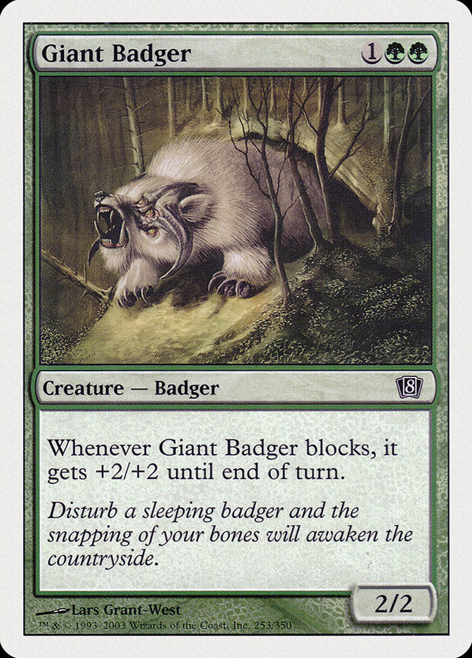 Giant Badger [Eighth Edition] | Mindsight Gaming