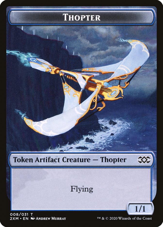 Myr (024) // Thopter (008) Double-sided Token [Double Masters Tokens] | Mindsight Gaming