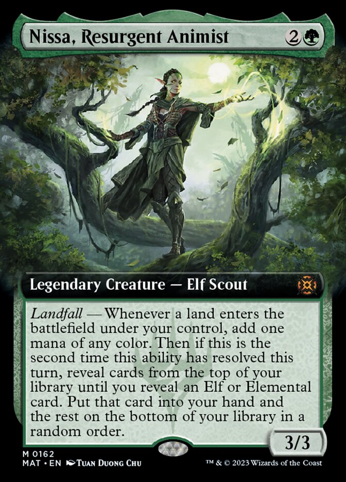 Nissa, Resurgent Animist (Extended Art) [March of the Machine: The Aftermath] | Mindsight Gaming