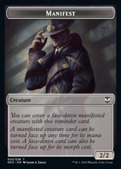 Manifest // Copy Double-sided Token [Streets of New Capenna Commander Tokens] | Mindsight Gaming