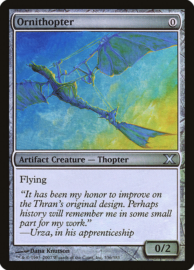 Ornithopter (Premium Foil) [Tenth Edition] | Mindsight Gaming