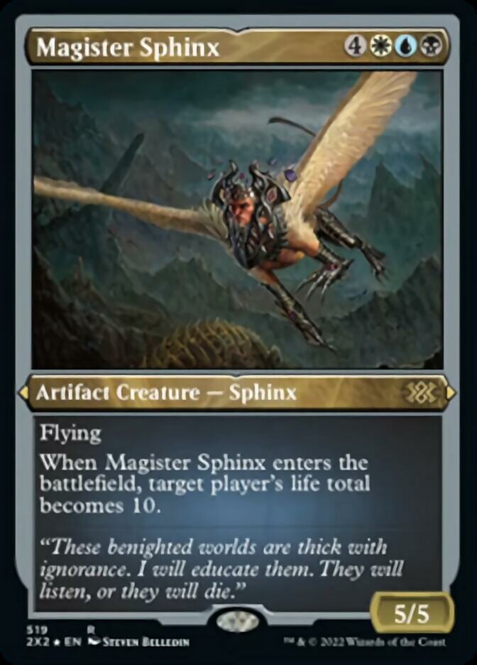 Magister Sphinx (Foil Etched) [Double Masters 2022] | Mindsight Gaming