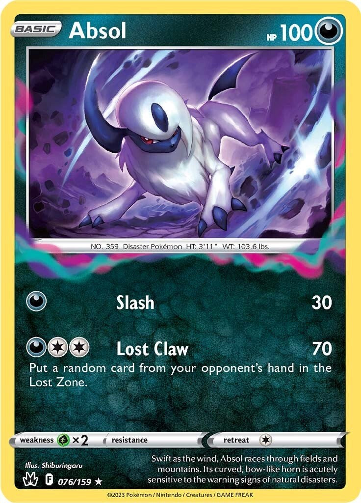 Absol (076/159) [Sword & Shield: Crown Zenith] | Mindsight Gaming