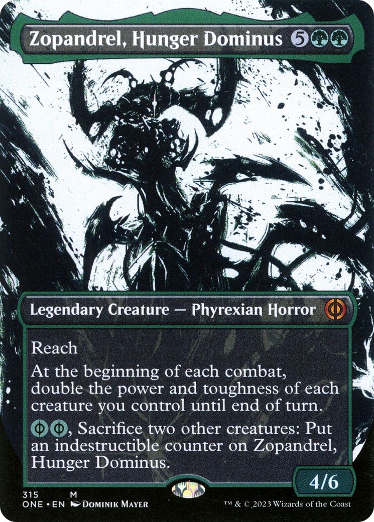 Zopandrel, Hunger Dominus (Borderless Ichor) [Phyrexia: All Will Be One] | Mindsight Gaming