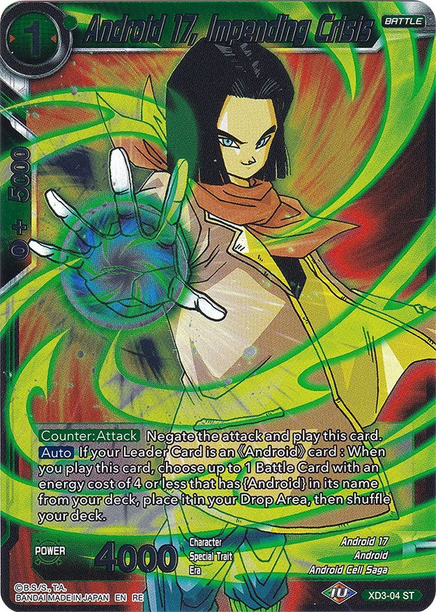 Android 17, Impending Crisis (XD3-04) [Ultimate Deck 2022] | Mindsight Gaming