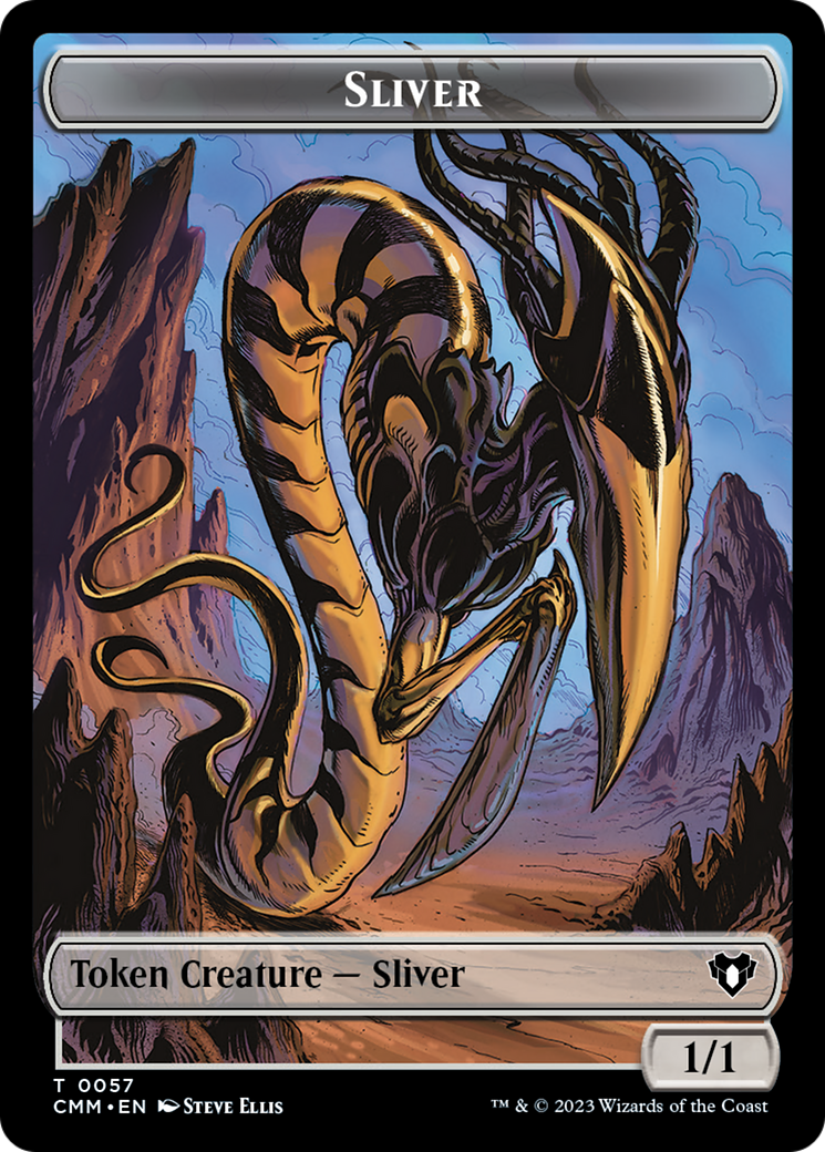 Sliver Army // Sliver Double-Sided Token [Commander Masters Tokens] | Mindsight Gaming
