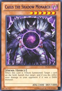 Caius the Shadow Monarch (Purple) [DL15-EN006] Rare | Mindsight Gaming
