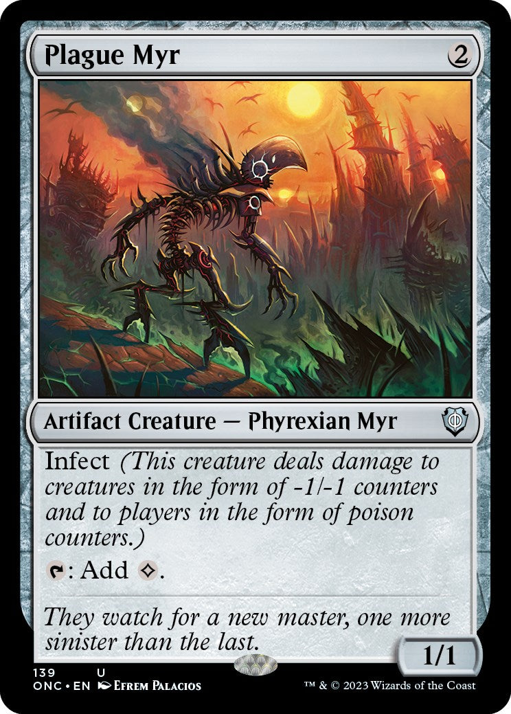 Plague Myr [Phyrexia: All Will Be One Commander] | Mindsight Gaming