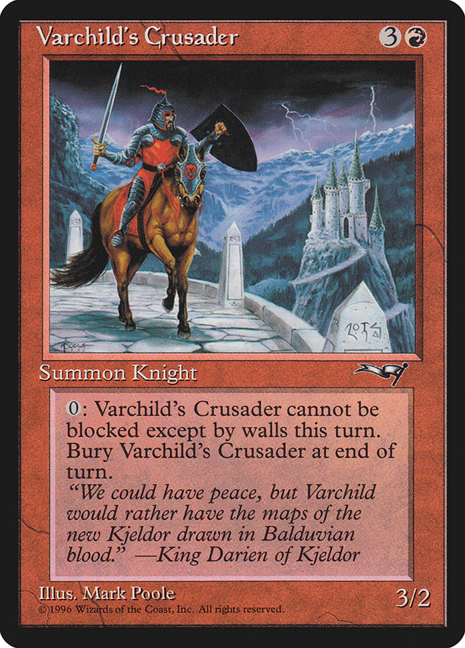 Varchild's Crusader (Brown Horse) [Alliances] | Mindsight Gaming
