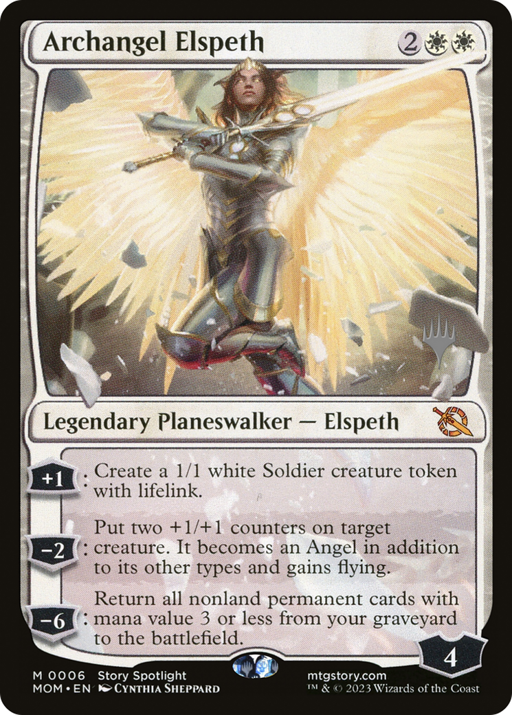 Archangel Elspeth (Promo Pack) [March of the Machine Promos] | Mindsight Gaming