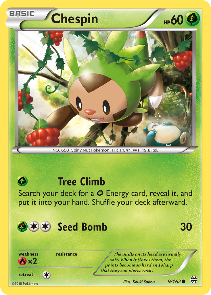 Chespin (9/162) [XY: BREAKthrough] | Mindsight Gaming
