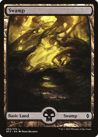 Swamp (260) - Full Art [Battle for Zendikar] | Mindsight Gaming