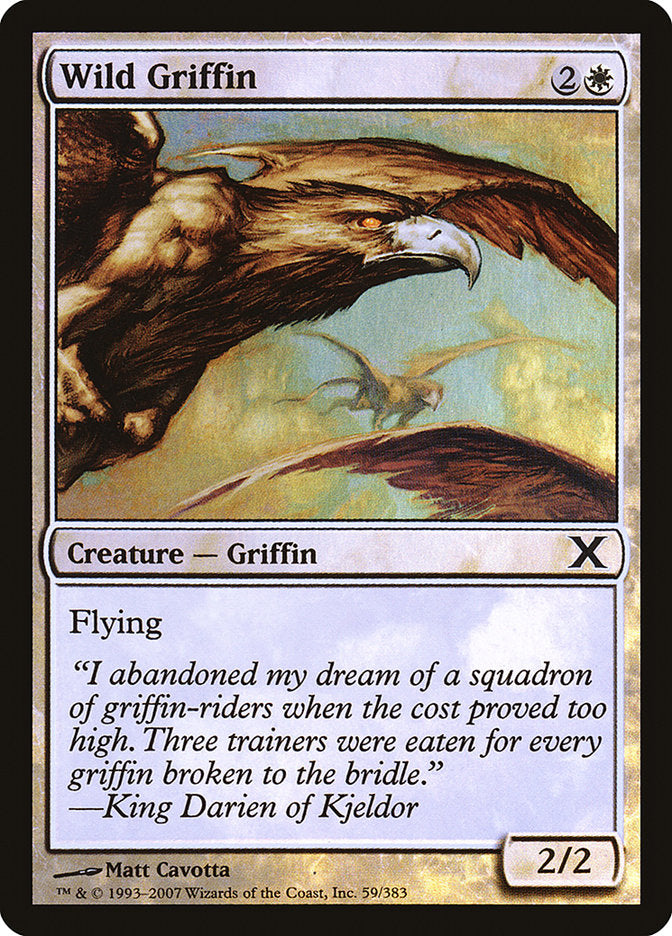 Wild Griffin (Premium Foil) [Tenth Edition] | Mindsight Gaming
