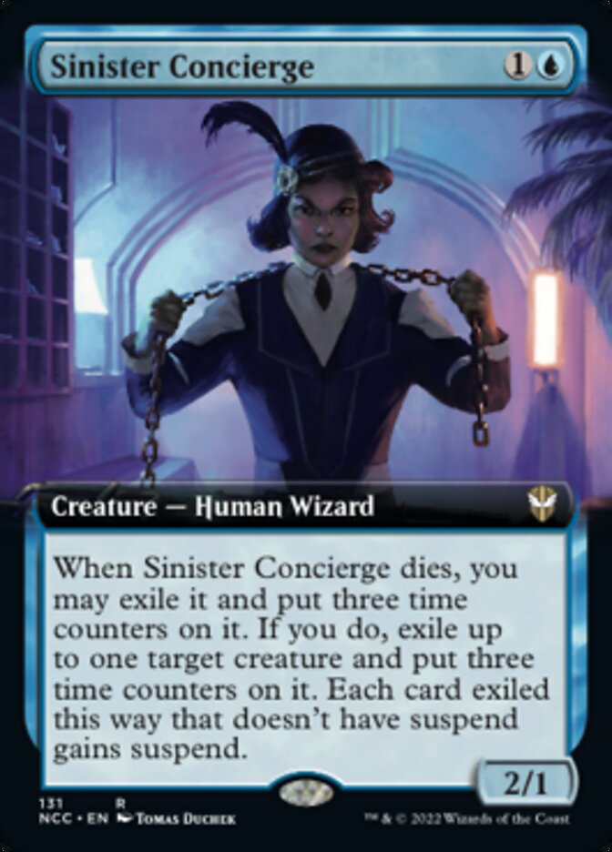 Sinister Concierge (Extended Art) [Streets of New Capenna Commander] | Mindsight Gaming
