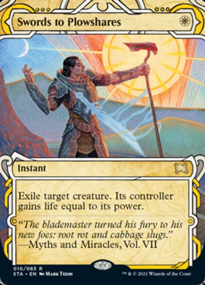 Swords to Plowshares (Etched Foil) [Strixhaven Mystical Archive] | Mindsight Gaming