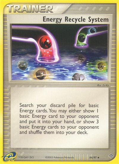 Energy Recycle System (84/97) [EX: Dragon] | Mindsight Gaming