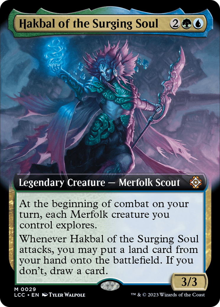 Hakbal of the Surging Soul (Extended Art) [The Lost Caverns of Ixalan Commander] | Mindsight Gaming
