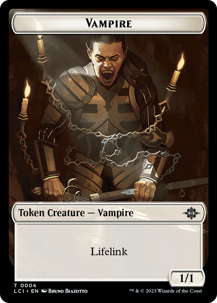 Bat // Vampire (0004) Double-Sided Token [The Lost Caverns of Ixalan Commander Tokens] | Mindsight Gaming