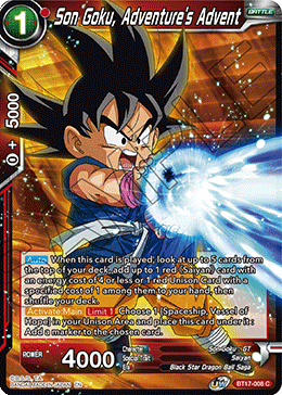 Son Goku, Adventure's Advent (BT17-008) [Ultimate Squad] | Mindsight Gaming