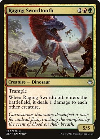 Raging Swordtooth [Ixalan] | Mindsight Gaming