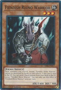 Fiendish Rhino Warrior [SR06-EN017] Common | Mindsight Gaming