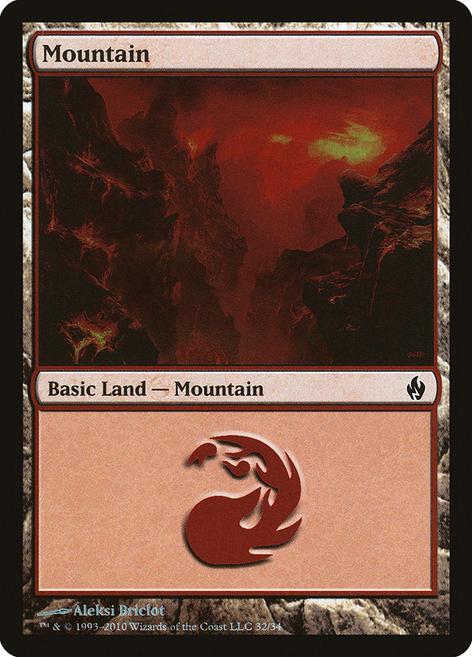 Mountain (32) [Premium Deck Series: Fire and Lightning] | Mindsight Gaming
