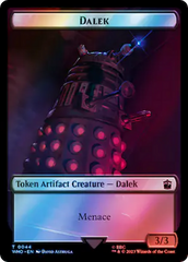 Dalek // Food (0058) Double-Sided Token (Surge Foil) [Doctor Who Tokens] | Mindsight Gaming