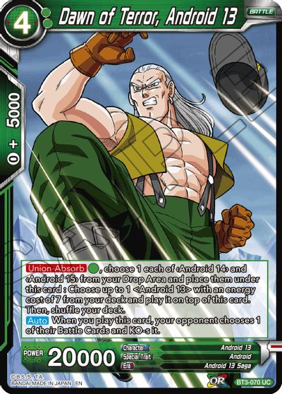 Dawn of Terror, Android 13 (Reprint) (BT3-070) [Battle Evolution Booster] | Mindsight Gaming