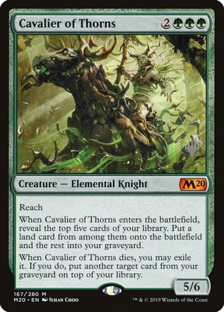 Cavalier of Thorns [Core Set 2020 Promos] | Mindsight Gaming