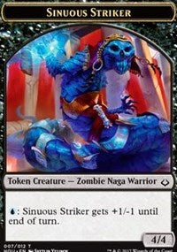 Sinuous Striker // Zombie Double-sided Token [Hour of Devastation Tokens] | Mindsight Gaming