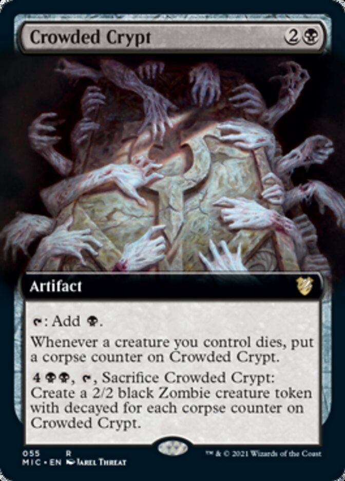 Crowded Crypt (Extended) [Innistrad: Midnight Hunt Commander] | Mindsight Gaming