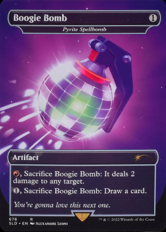 Pyrite Spellbomb - Boogie Bomb (Borderless) [Secret Lair Drop Promos] | Mindsight Gaming