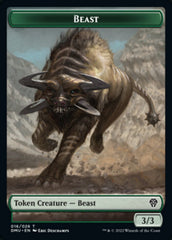 Soldier // Beast Double-sided Token [Dominaria United Tokens] | Mindsight Gaming