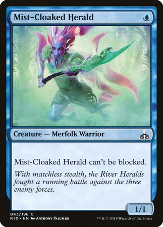 Mist-Cloaked Herald [Rivals of Ixalan] | Mindsight Gaming