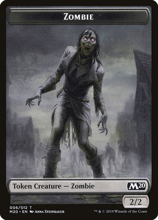 Zombie Token [Core Set 2020 Tokens] | Mindsight Gaming