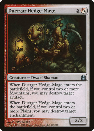 Duergar Hedge-Mage [Commander 2011] | Mindsight Gaming