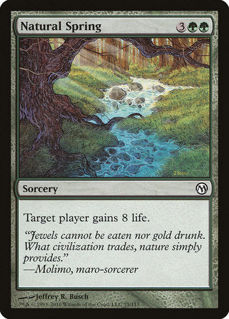 Natural Spring [Duels of the Planeswalkers] | Mindsight Gaming