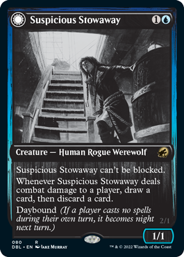 Suspicious Stowaway // Seafaring Werewolf [Innistrad: Double Feature] | Mindsight Gaming