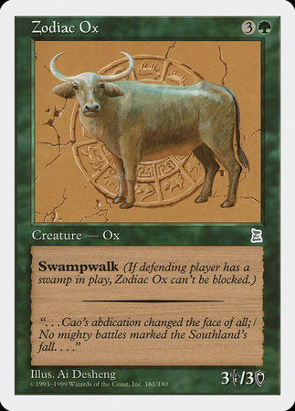 Zodiac Ox [Portal Three Kingdoms] | Mindsight Gaming
