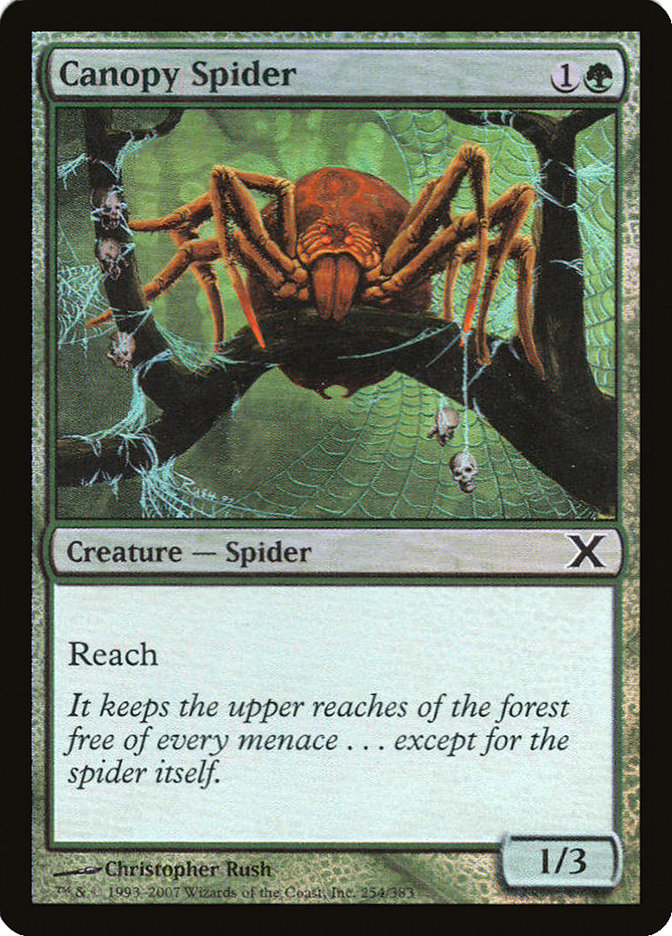 Canopy Spider (Premium Foil) [Tenth Edition] | Mindsight Gaming