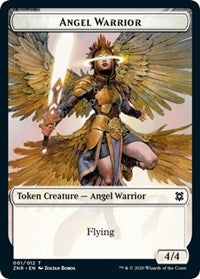 Angel Warrior // Hydra Double-sided Token [Zendikar Rising Tokens] | Mindsight Gaming