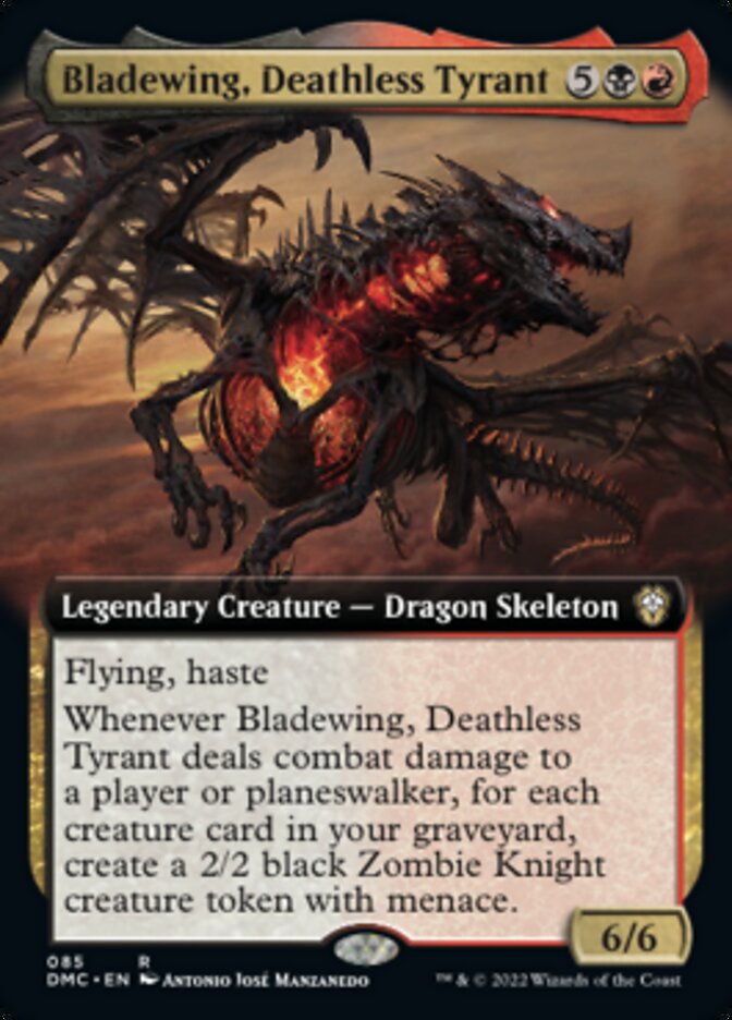 Bladewing, Deathless Tyrant (Extended Art) [Dominaria United Commander] | Mindsight Gaming