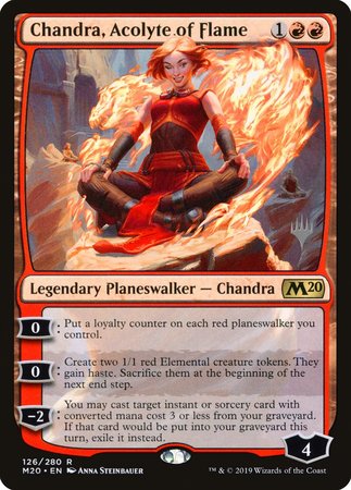 Chandra, Acolyte of Flame [Core Set 2020 Promos] | Mindsight Gaming