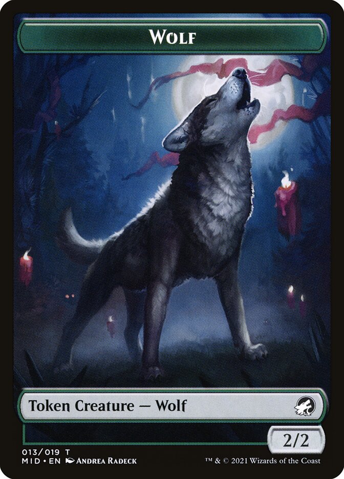 Wolf (013) // Clue (016) Double-sided Token [Challenger Decks 2022 Tokens] | Mindsight Gaming