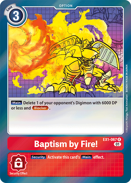 Baptism by Fire! [EX1-067] [Classic Collection] | Mindsight Gaming
